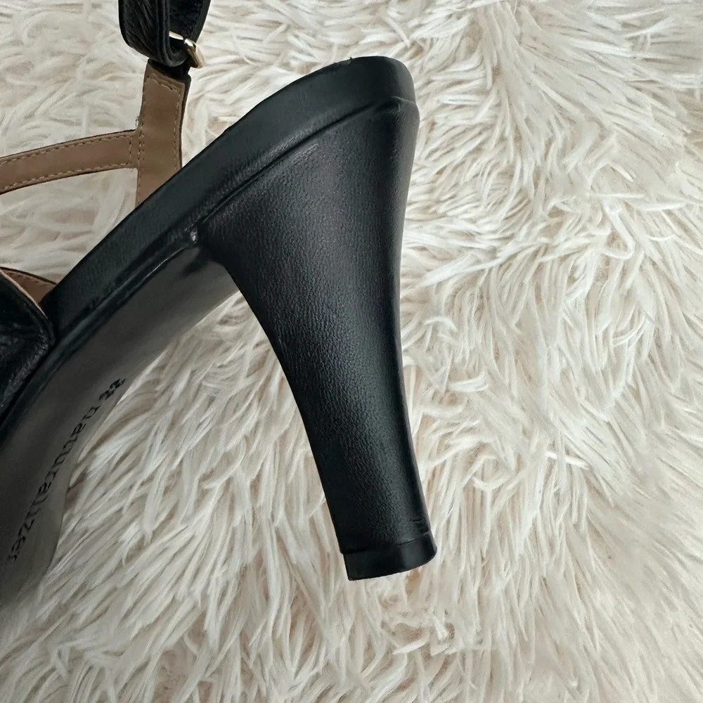 Elegant Black Strappy Heels - Picture 9 of 14